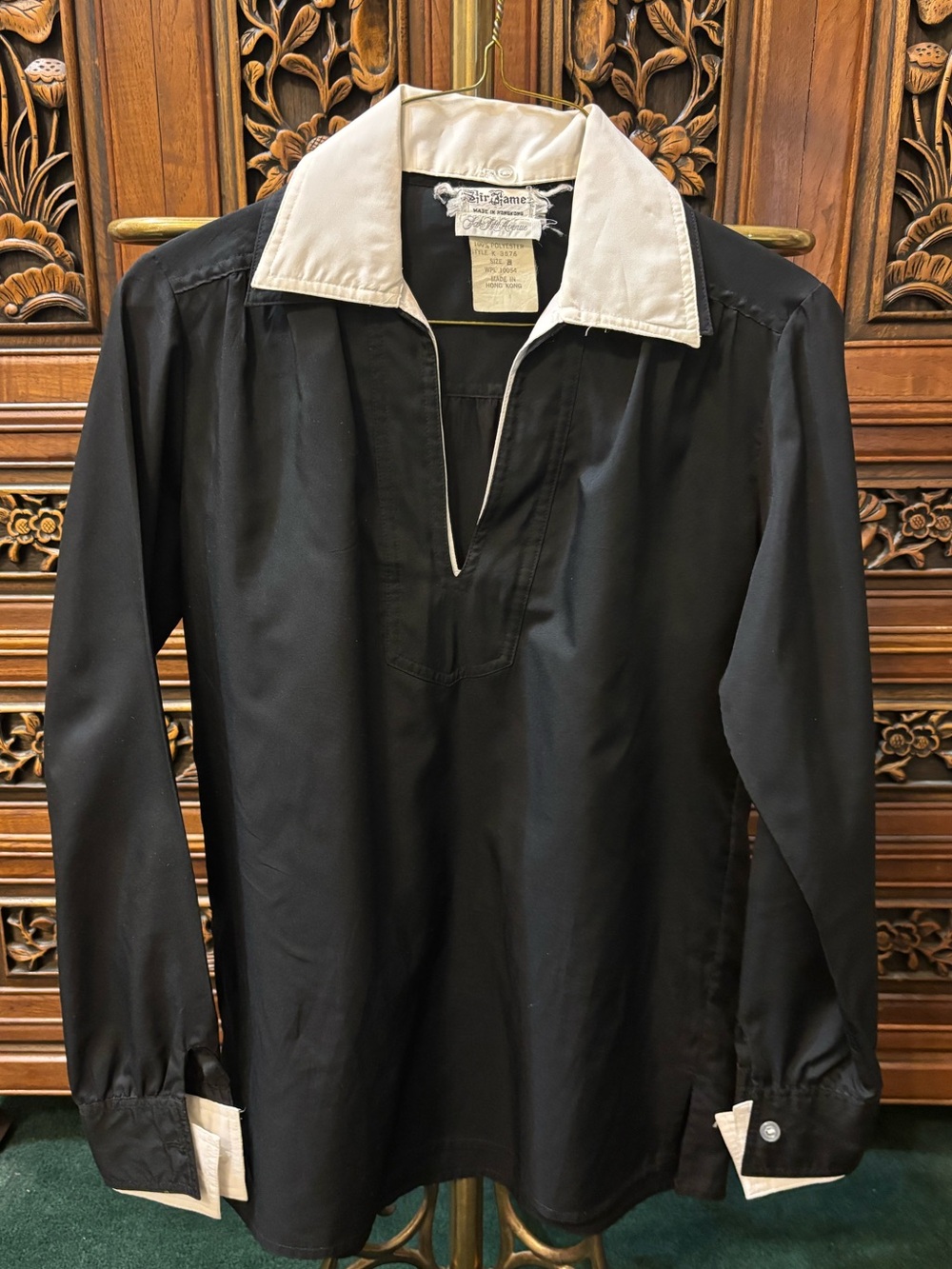 Vintage Sir James Saks Fifth Avenue Black & White Blouse